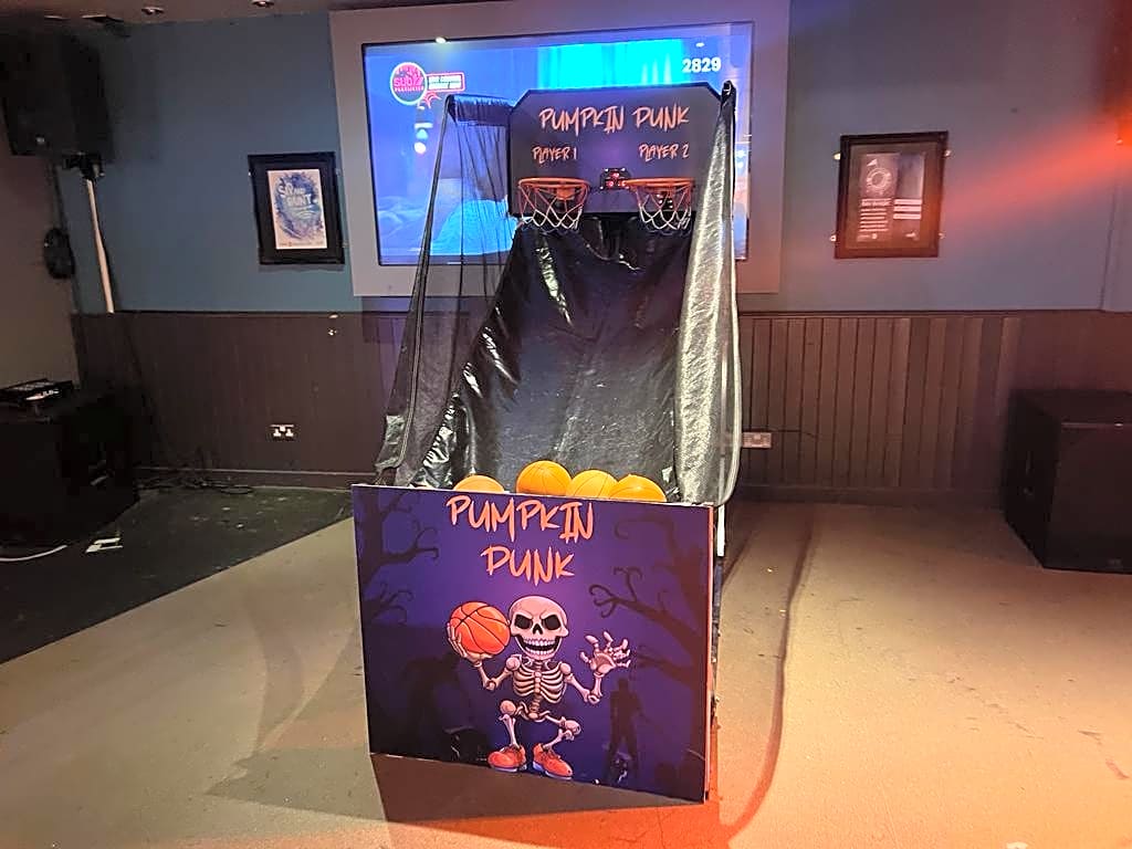 Pumpkin Dunk Themed Basketball Game Hire