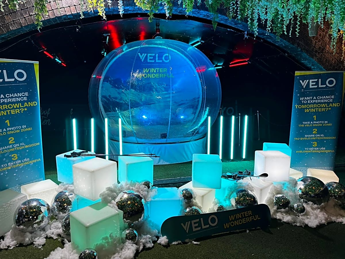Bespoke Branding Snow Globe Experience Hire