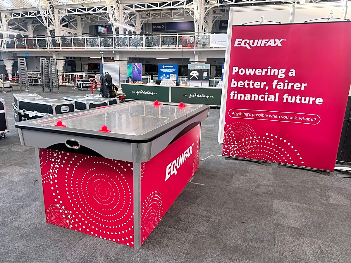 Air Hockey Table Hire - Bespoke Branded