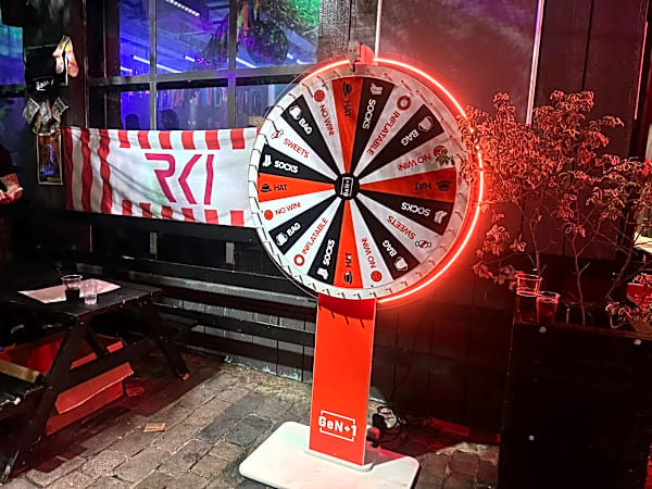 Neon Surround Spin the wheel Hire - 110cm Wheel Face – photo 8