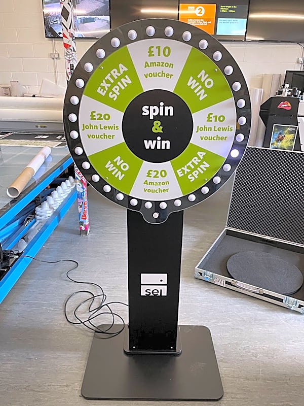Digital Prize Wheel Hire (Free Standing) – photo 2
