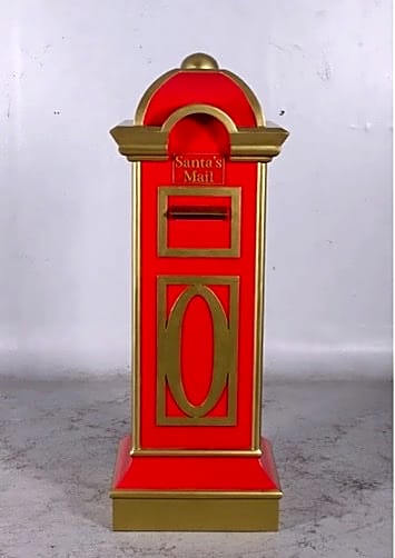 Mailbox Prop Hire - Red and Gold