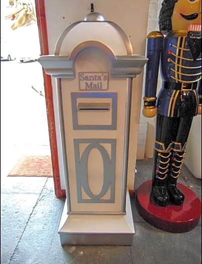 Mailbox Prop Hire - White and Silver