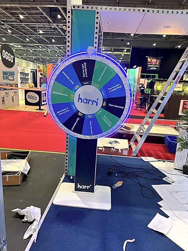 (Custom Branded) Spin the Wheel Hire - 80cm Wheel Face (INC - Neon Surround) – photo 6