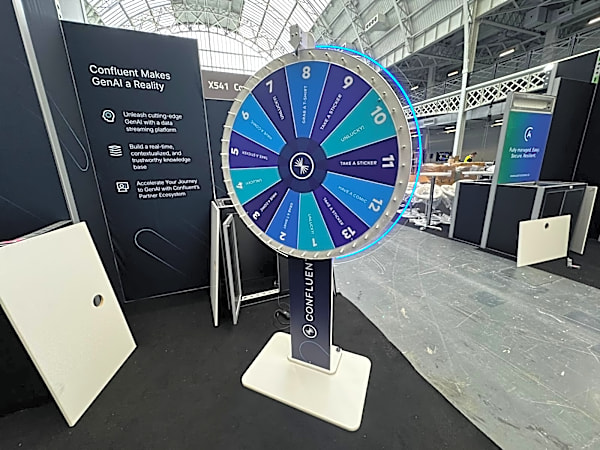 (Custom Branded) Spin the Wheel Hire - 80cm Wheel Face (INC - Neon Surround)