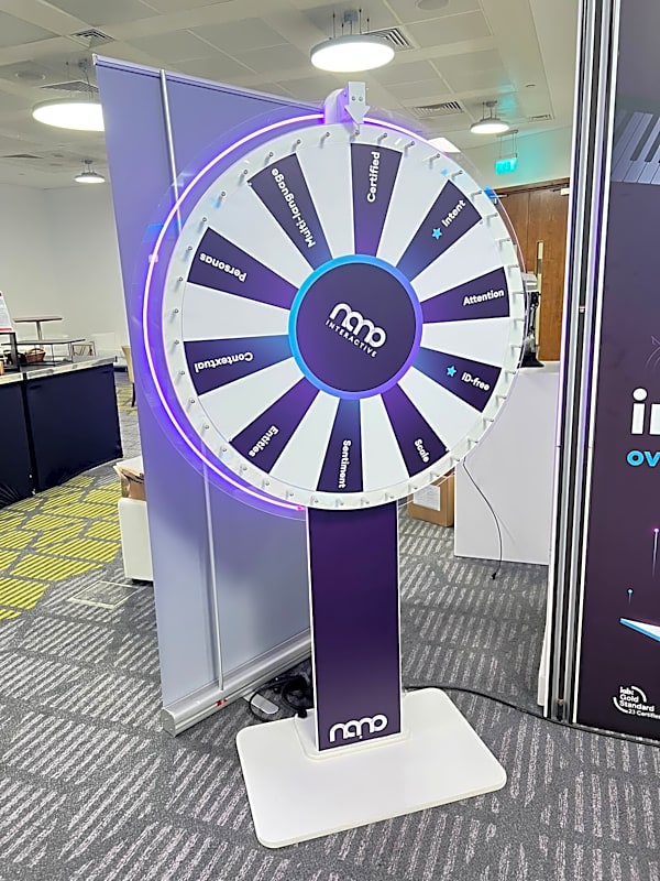 (Custom Branded) Spin the Wheel Hire - 80cm Wheel Face (INC - Neon Surround) – photo 5