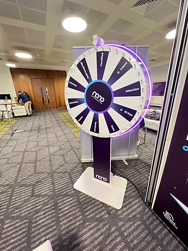 (Custom Branded) Spin the Wheel Hire - 80cm Wheel Face (INC - Neon Surround) – photo 4