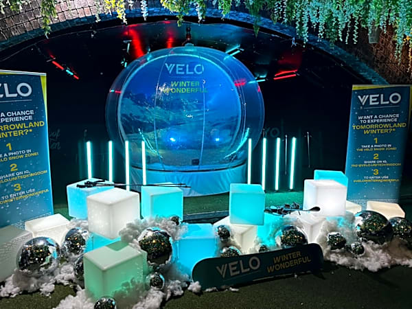 Bespoke Branding Snow Globe Experience Hire