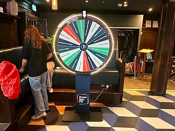 Neon Surround Spin the wheel Hire - 110cm Wheel Face – photo 9
