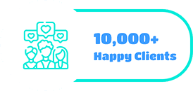10,000+ happy clients