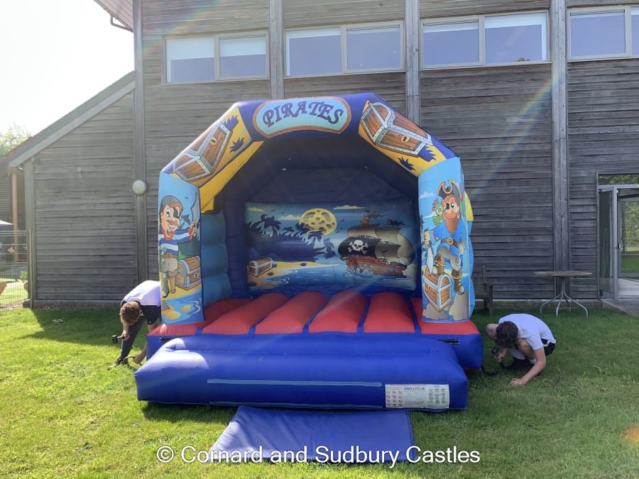 12 Ft X 12 Ft Pirate Bouncy Castle With Cover Bouncy Castle And Soft Play Hire In Cornard Sudbury And Suffolk