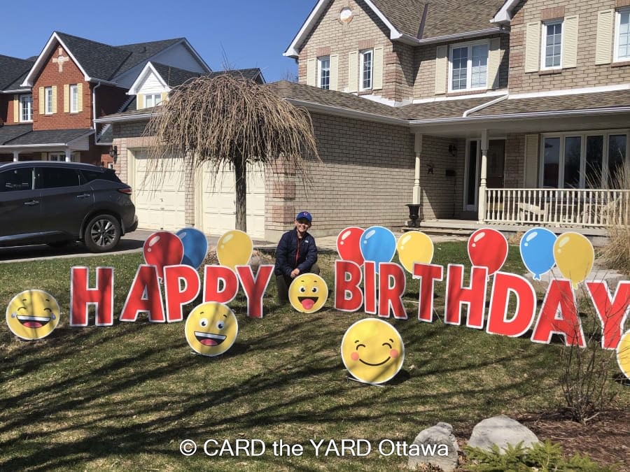 Happy Birthday Lawn Sign Rentals