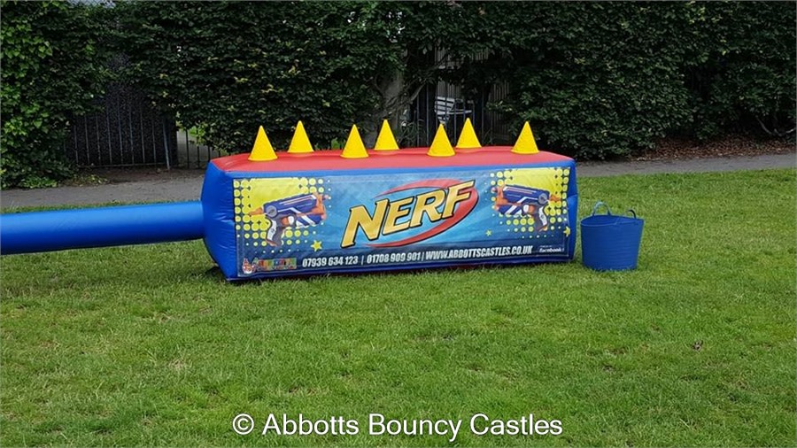 inflatable nerf shooting range