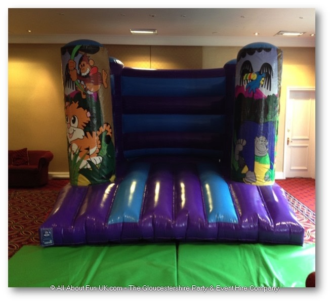 Jungle Themed Bouncy Castle For Hire 12ft By 12ft Company Fun