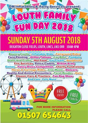 Louth Family Fun Day 2018 !!! - Bouncy Castle Hire in Louth, Horncastle ...