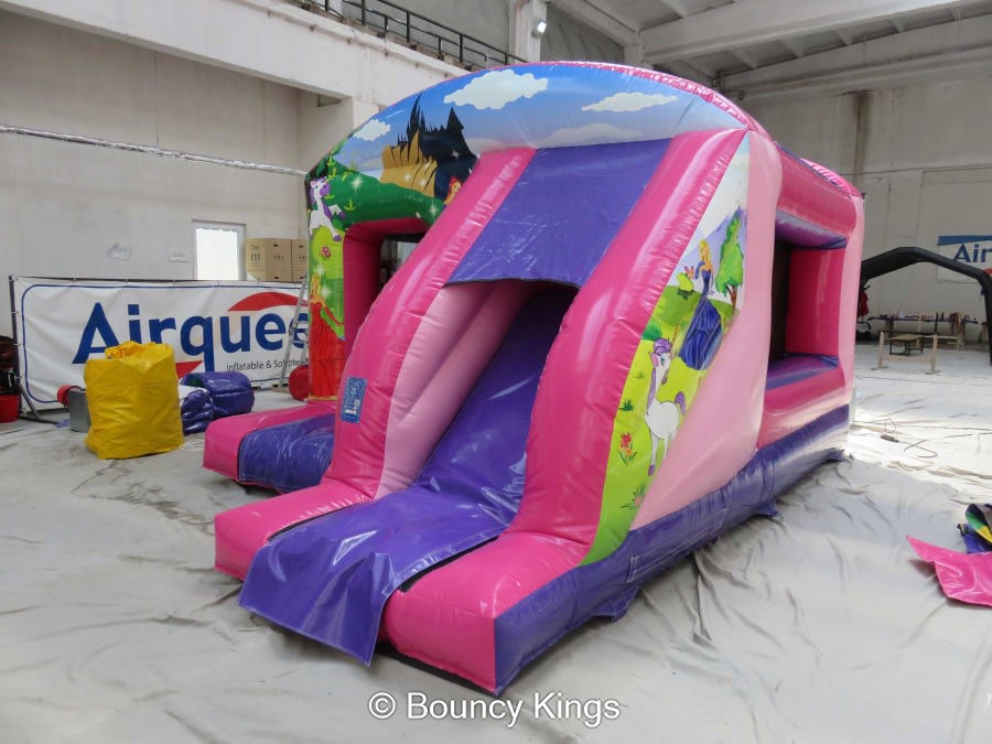 13ft X 18ft Princess Bouncy Castle Slide Combo Hire Leicester Nottingham Coventry Derby And Northampton