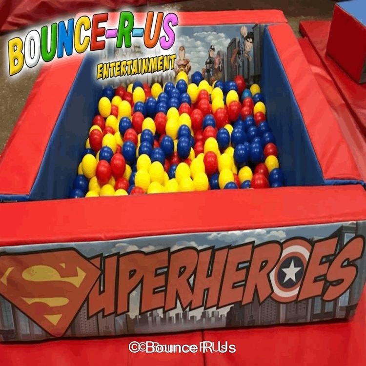 Super Hero Ball Pit Bouncy Castle Hire In Swindon