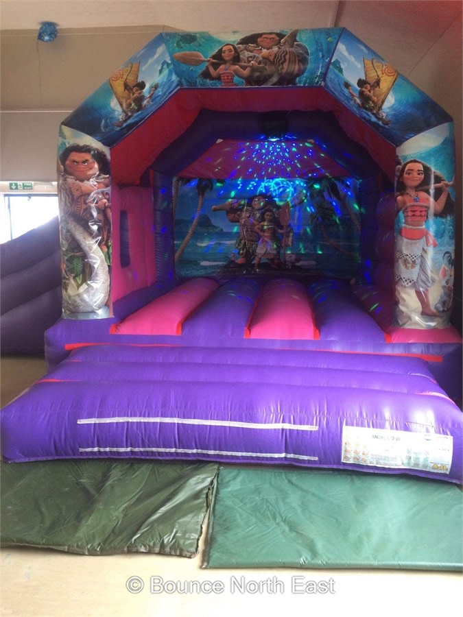 17ft X 15ft Moana Bouncy Castle With Slide Bouncy Castle Hire And Kids Party Packages In South Shields Newcastle Sunderland Durham Tyne And Wear