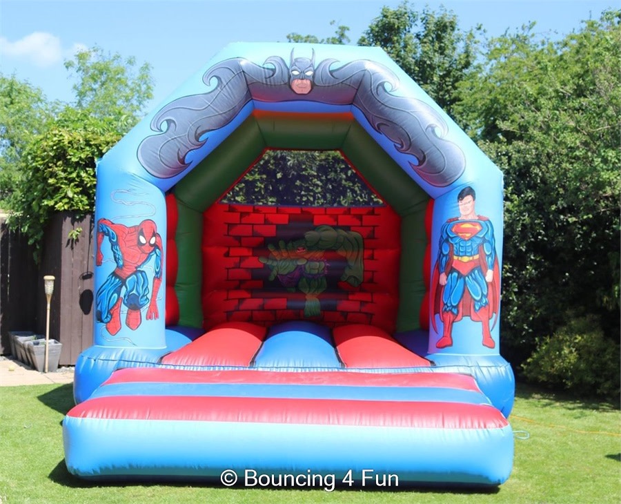 Bouncing 4 Fun Superhero Bouncy Castle York Malton Selby