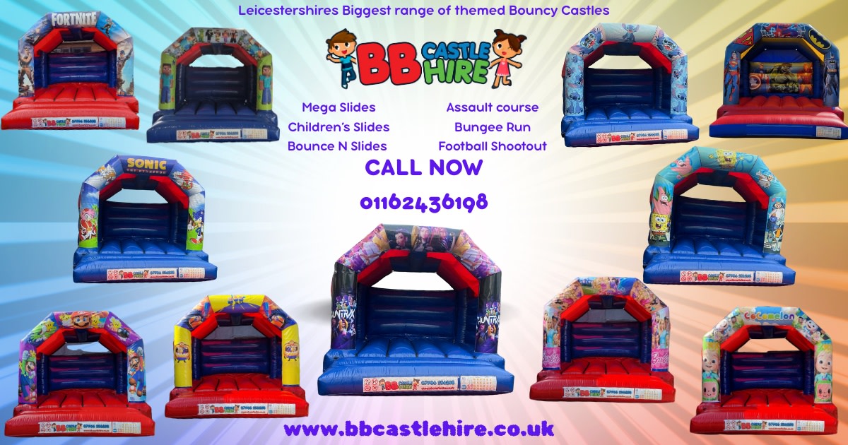 rainbow-party-bouncy-castle-hire-leicester-bouncy-castle-hire