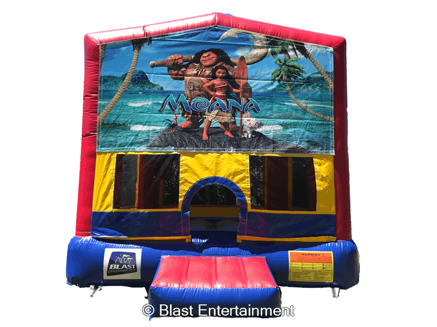 4 X 4 Moana Themed Jumping Castle Jumping Castle Hire In Brisbane Ipswich Logan