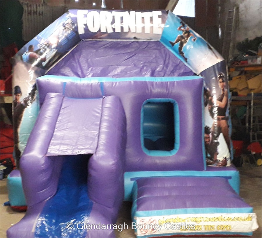 fortnite bouncy castle and slide gbc - fortnite bouncy castle hire