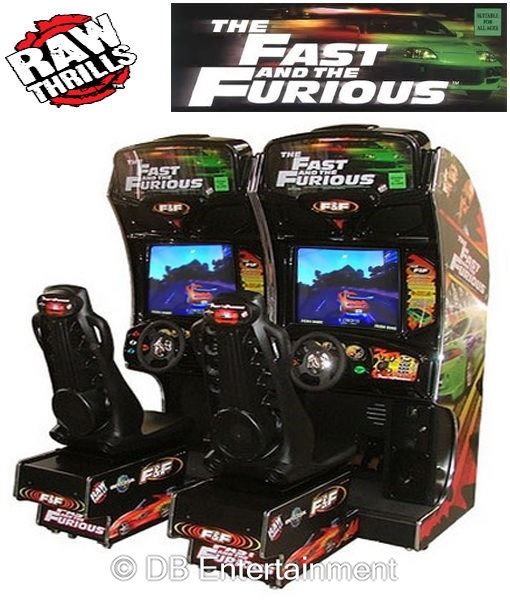 Raw Thrills Fast And Furious Twin Arcade Machine Bouncy Castles