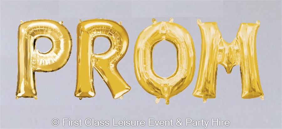 prom letter balloons