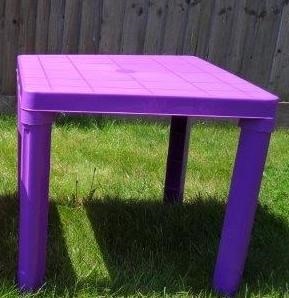 purple kids table