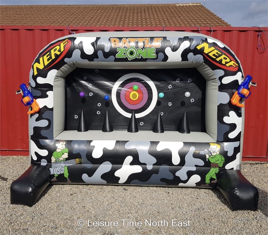 inflatable nerf shooting range