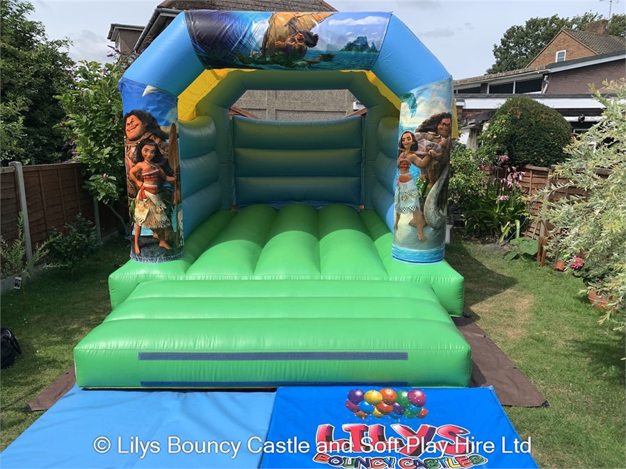 11x15 Blue Moana Bouncy Castle Bouncy Castle And Soft Play Hire In Welling Dartford Crayford Sidcup Falconwood Eltham Bexley Bexleyheath
