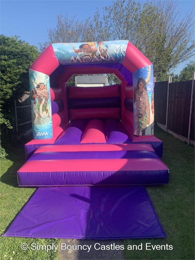 Moana Pink Bouncy Castle Bouncy Castle Hire In Gravesend Dartford Sidcup Welling Northfleet Sevenoaks Dartford Chatham