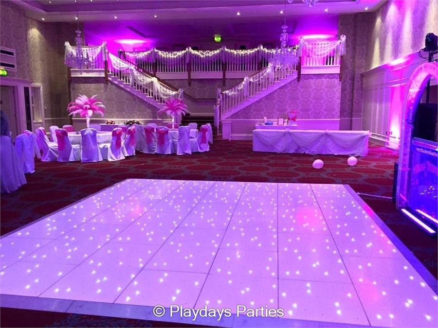 12x12 Led Starlight Dancefloor Bouncy Castle Hire Soft Play