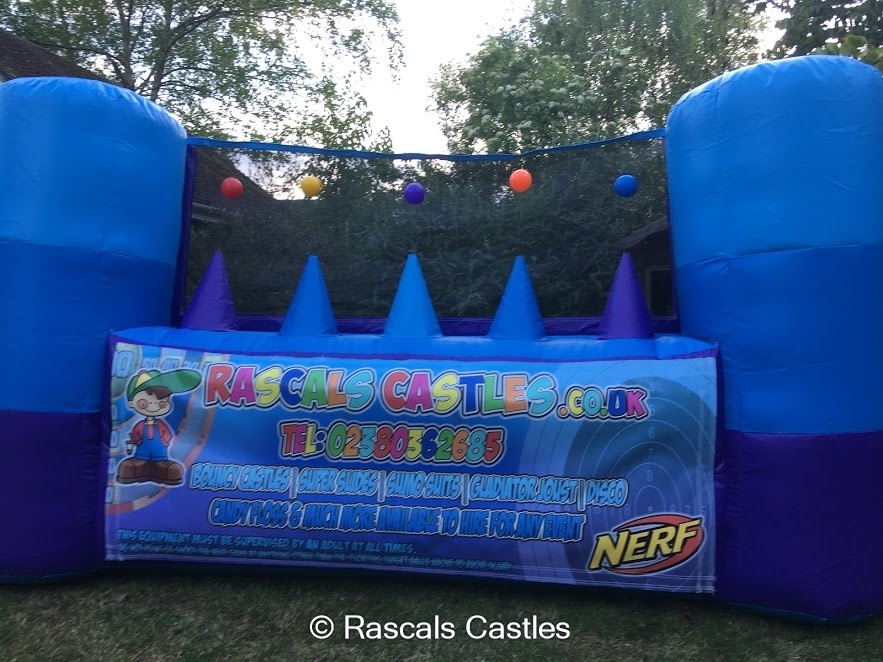 inflatable nerf shooting range