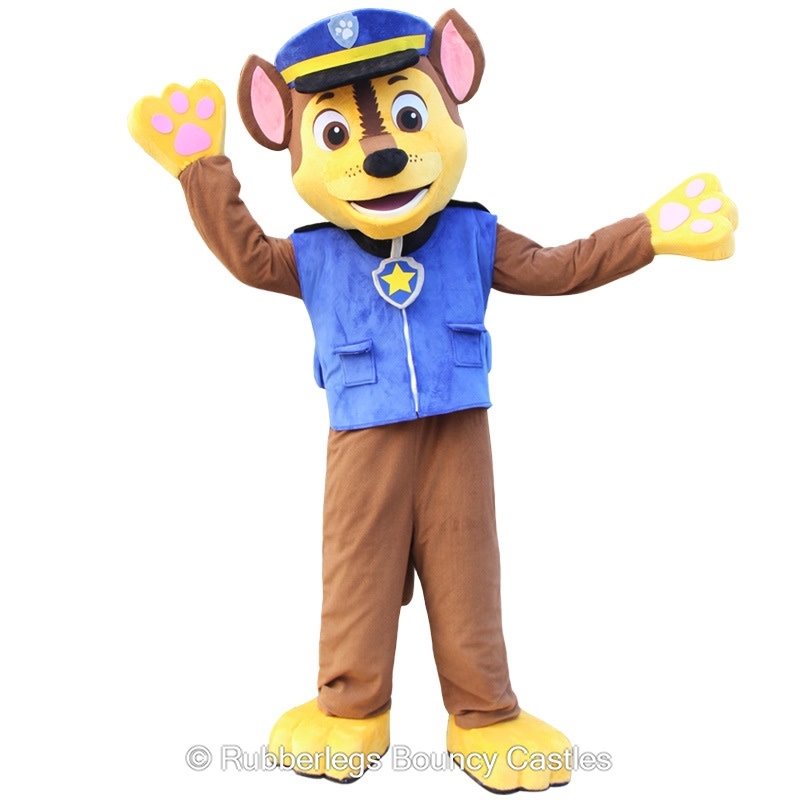 Paw Patrol Chase Look-A-Like Mascot 