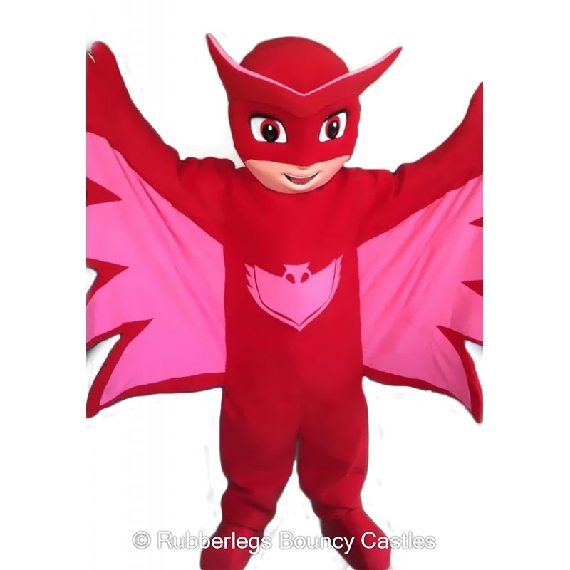 Pj Masks Owlette Look A Like Mascot Bouncy Castle Hire In Crewe Nantwich Stoke On Trent Cheshire Staffordshire